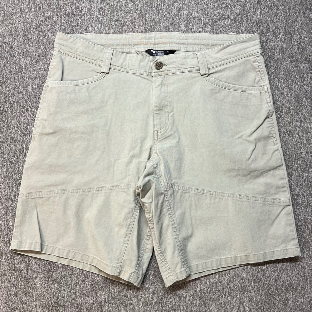 Outdoor Research Mens 36 Tan Cotton Nylon Stretch Hiking‎ Casual Shorts 108